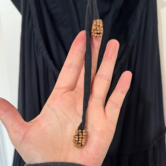 Somewhere Sunny Halter Black Maxi Dress - Picture 6 of 8